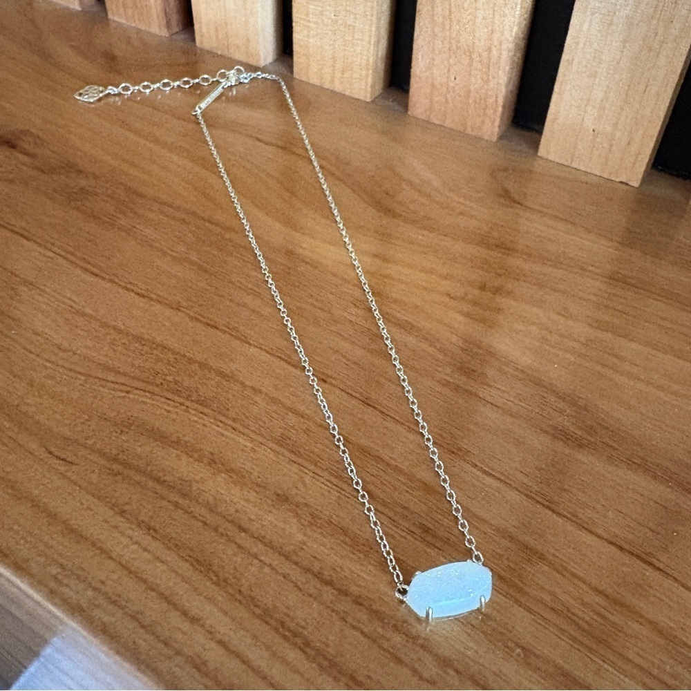 Kendra Scott Gold Pendent Necklace in Iridescent Drusy